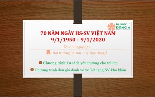 Chuỗi hoạt động cộng đồng kỷ niệm 70 năm Ngày HSSV Việt Nam
